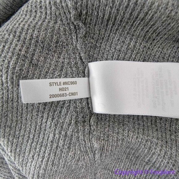 NEW Madewell Plus Asherton Waffle Henley Sweater in gray, 3X - Picture 13 of 16